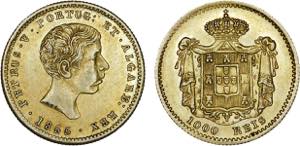 Portugal - Pedro V (1853-1861) - Gold - 1000 ... 