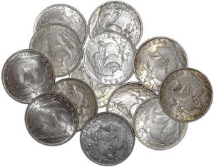 República - Lote (13 moedas) - 10$00 1932, ... 