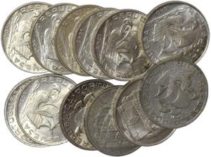 República - Lote (12 moedas) - 5$00 1932 ... 