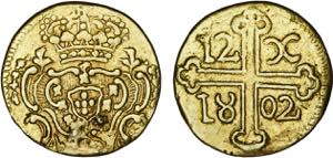 India - Maria I (1786-1799) - Gold - 12 ... 