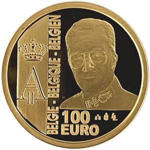 Belgium - Gold - King Albert II; 100 Euro, ... 