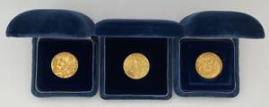 Medals - Gold - 3 Commemorative Medals of ... 