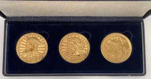Medalhas - Prata Dourada - 3 medalhas ... 
