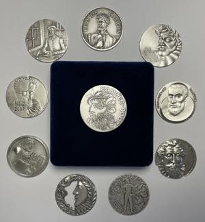 Medals - Silver - 10 Commemorative Medals of ... 