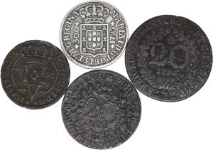 Azores - José I / Maria I - Lot (4 coins) - ... 