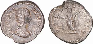 Roman - Plautilla - Denarius; VENVS VICTRIX; ... 