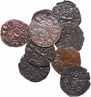 Portugal - D. Dinis I (1279-1325) - Lot (9 ... 