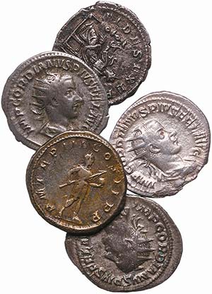 Roman - Empire - Lot (5 Coins) - Silver ... 