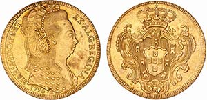 D. Maria I - Ouro - Peça 1796 B; G.31.04, ... 