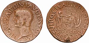 Ibero-Roman - Ilici - Asse; Tiberius ... 