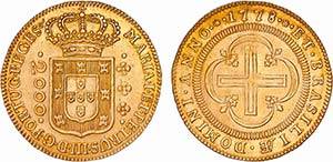 Brasil - D. Maria I e D. Pedro III - Ouro - ... 