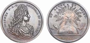 Medals - Silver - 1716 - Rög Fec - Dedicada ... 
