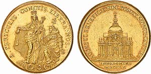 Medalhas - Ouro - 1760 - Comemorativa do ... 