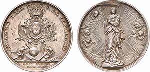 Medalhas - Prata - 1763 - Comemorativa da ... 