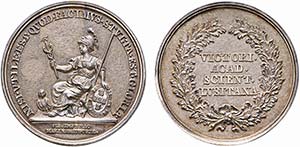 Medalhas - Prata - 1786 (ND) - Academia Real ... 