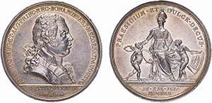 Medalhas - Prata - 1802 - Vassalo - Dedicada ... 
