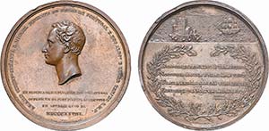 Medalhas - Cobre - 1828 - Storr & Mortimer ... 