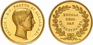 Medals - Gold - 1856 - Gerard F. - Escola ... 