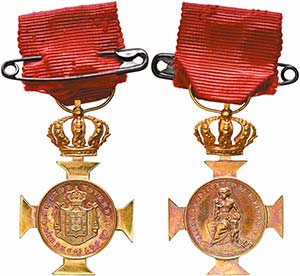 Medalhas - Ouro - 1871 - Caixa de Socorros ... 