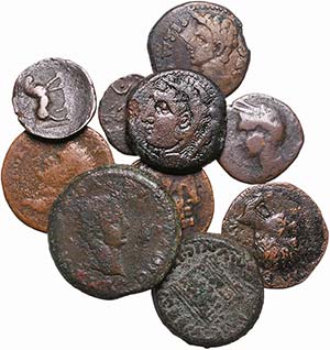 Ibero-Roman - Lot (10 Coins) - Caesar ... 