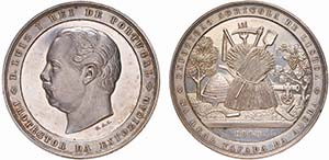 Medalhas - Prata - 1884 - F.A.C. - D. Luiz ... 