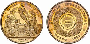 Medalhas - Prata Dourada - 1865 - C. Wiener ... 