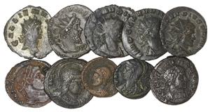 Roman - Lot (10 coins) - Antoniniani, ... 