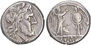 Roman - Republic - Victoriatus; 211-206 BC; ... 