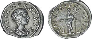 Roman - Julia Maesa - Denarius; IVLIA MAESA ... 
