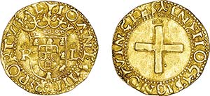 D. João III - Ouro - Cruzado; R-L (3 pontos ... 