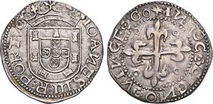 D. João III - Tostão; Porto, 3.º tipo; ... 