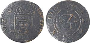 D. João IV - 3 Réis; G.02.01; 11,40g; BC