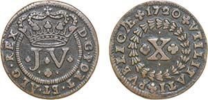 D. João V - X Réis 1720; G.31.01; MBC
