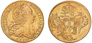 D. José I - Ouro - Peça 1773 R; G.55.27, ... 