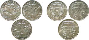 Portugal - Republic - Lot (9 Coins) - Silver ... 