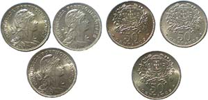 Portugal - Republic - Lot (3 Coins) - Nickel ... 
