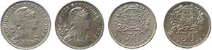 Portugal - Republic - Lot (2 Coins) - Nickel ... 