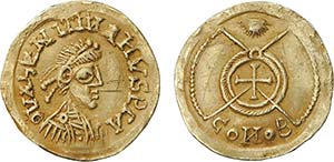 Suevic - Valentinian III (425-455) - Gold - ... 