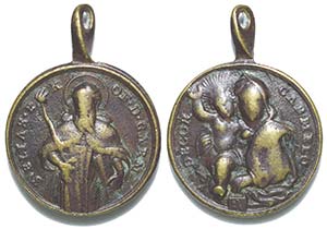 Medalha religiosa do séc. XVIII: - Profeta ... 