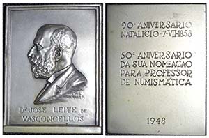 Medalha - Dr. José Leite de Vasconcelos - ... 