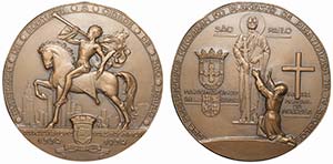 Medalha Homenagem de Portugal à cidade de ... 