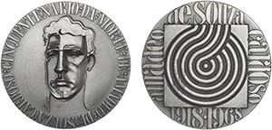 Medalhas - Prata 1968  J. Rodrigues ... 