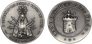 Medalhas Prata 1971  VAGO - 1º CENTENÁRIO ... 