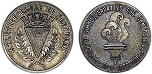 Medalhas - Cobre Prateado 1972 ATLÉTICO ... 