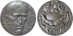 Medalhas - Alexandre Herculano - Bronze ... 