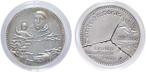 Medalhas - Santo António - Prata - 1995 - ... 
