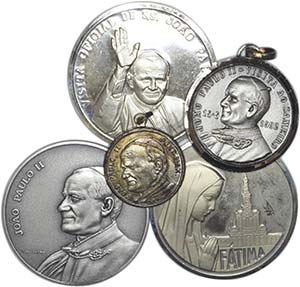 Medalhas - Lote (5 Medalhas) Prata  1982 e ... 