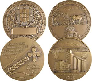Lote (2 Medalhas) - Bronze 1958, 1963 ... 