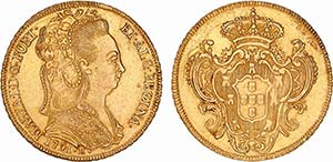D. Maria I - Ouro - Peça 1791 R; G.33.04, ... 