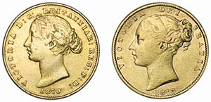 Australia - Lot (2 Coins) - Gold - Sovereign ... 